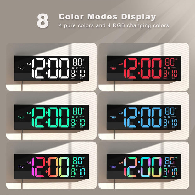 Remote Control Digital LED Wall Clock