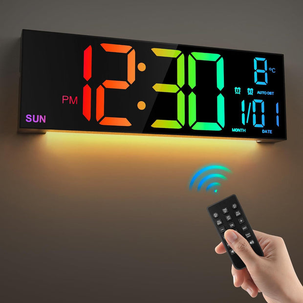 Remote Control Digital LED Wall Clock