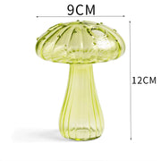 Glass Mushroom Flower Vase