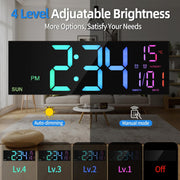 Remote Control Digital LED Wall Clock