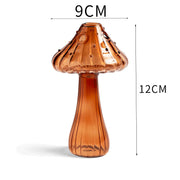 Glass Mushroom Flower Vase