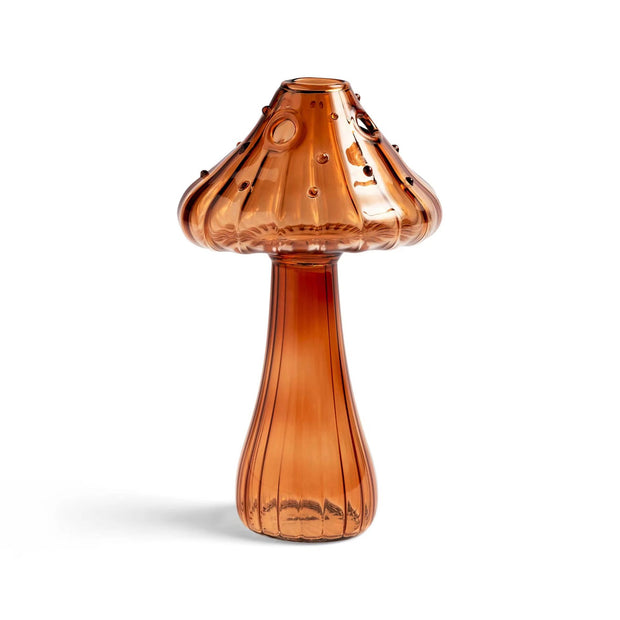 Glass Mushroom Flower Vase