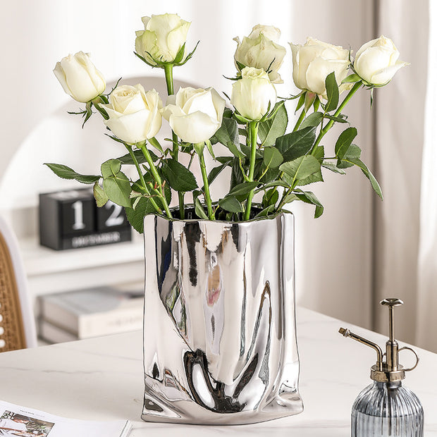 Ceramic Electroplated Flower vase