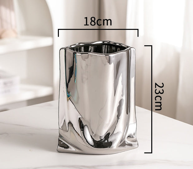 Ceramic Electroplated Flower vase