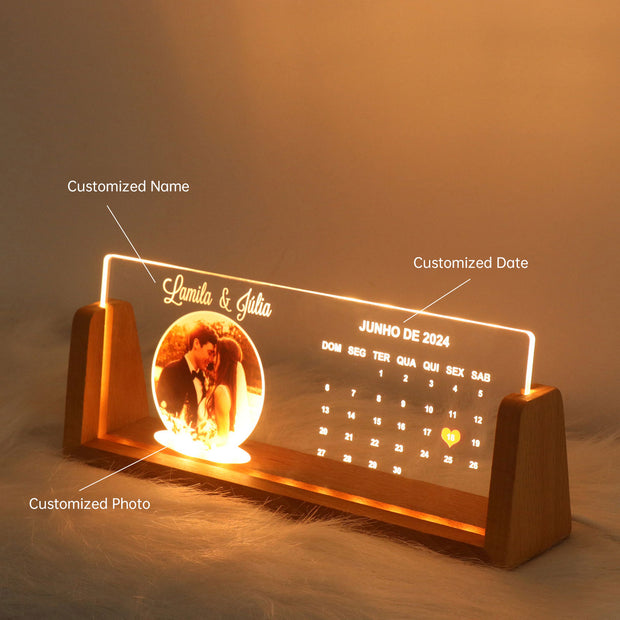 Personalized Picture & Text Frame Decorative Lamp