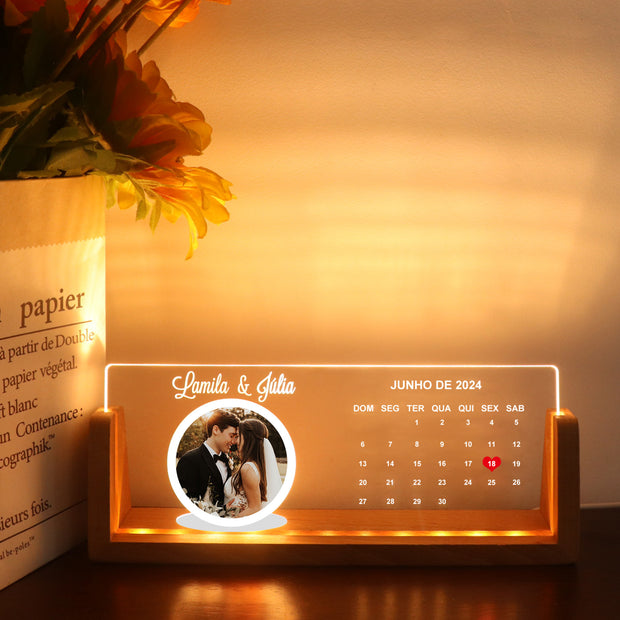 Personalized Picture & Text Frame Decorative Lamp