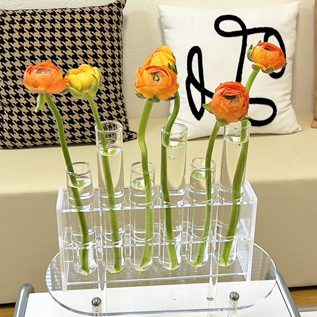 Acrylic Glass Test Tube Flower Vase